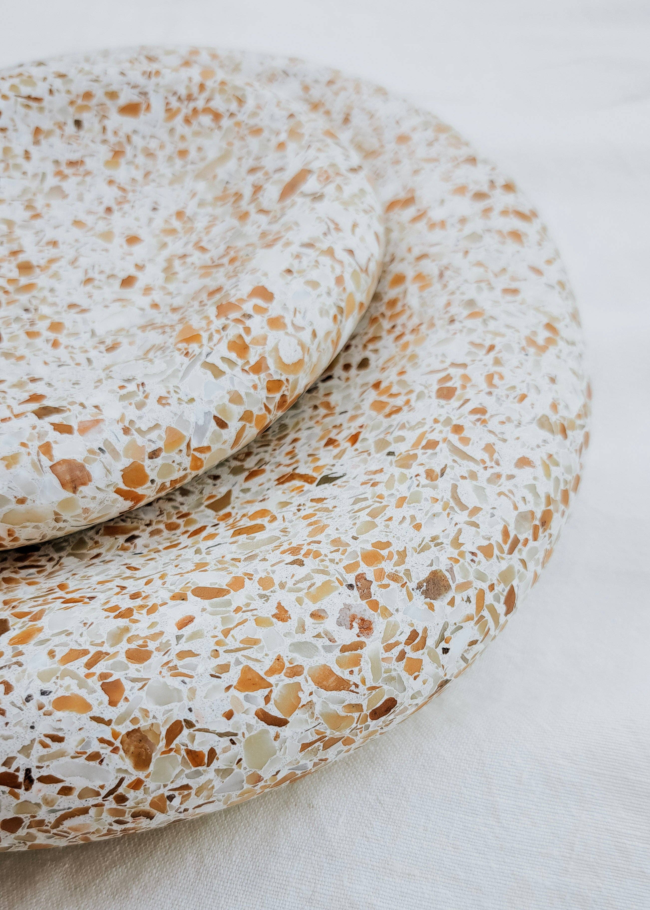Terrazzo Organic Shaped Tray - Siena Collection