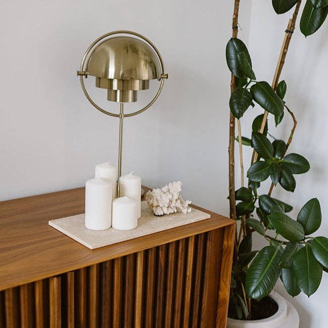 Travertine Rectangle Tray 20x40cm