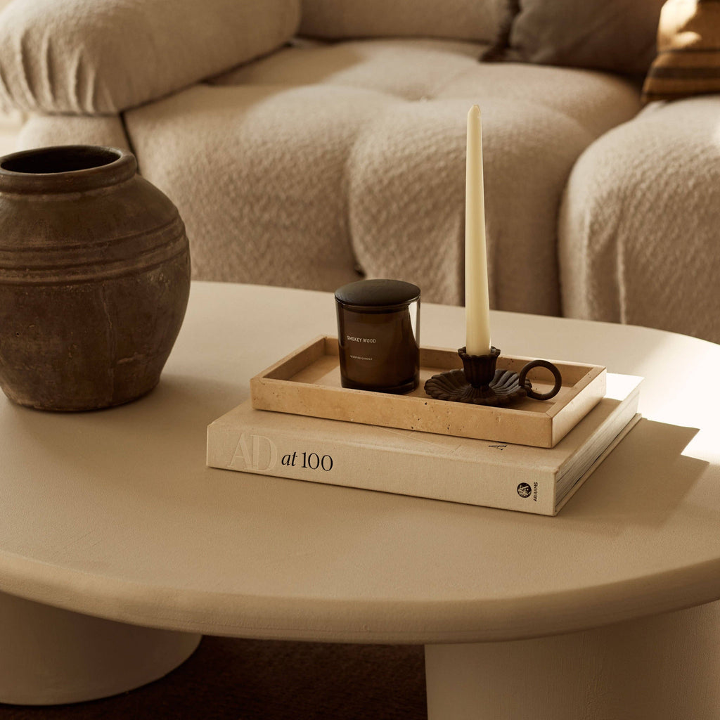 Travertine Rectangle Tray 15x30cm