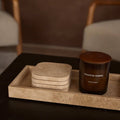 S/4 Organic Travertine coasters