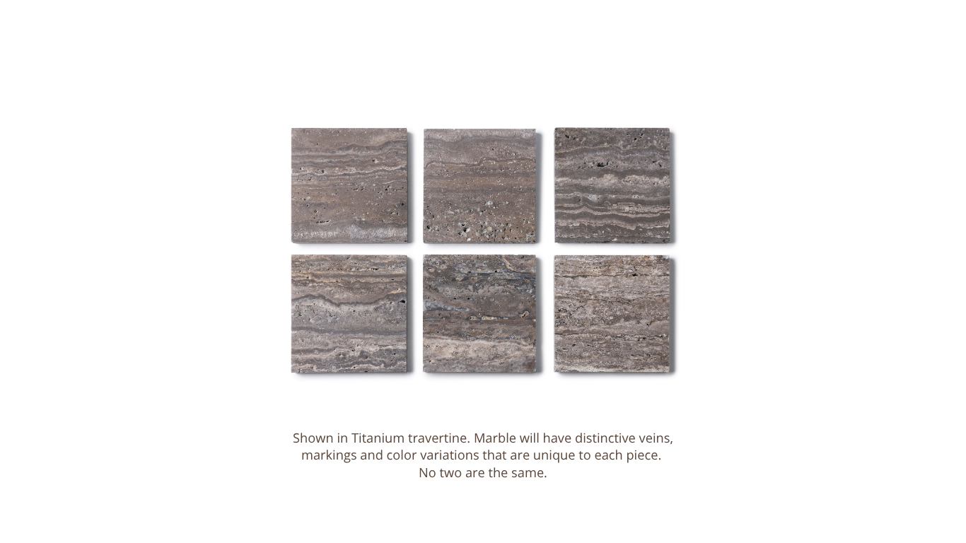 Titanium Travertine Tray Rectangular 10x25 cm