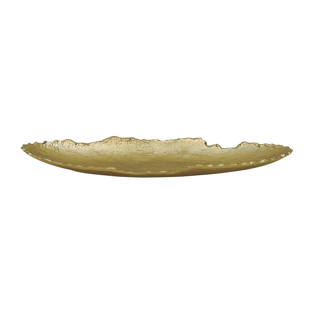 Alice oval gold tray L50 D19 H5cm