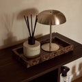 Brown Marble Tray 15x30cm