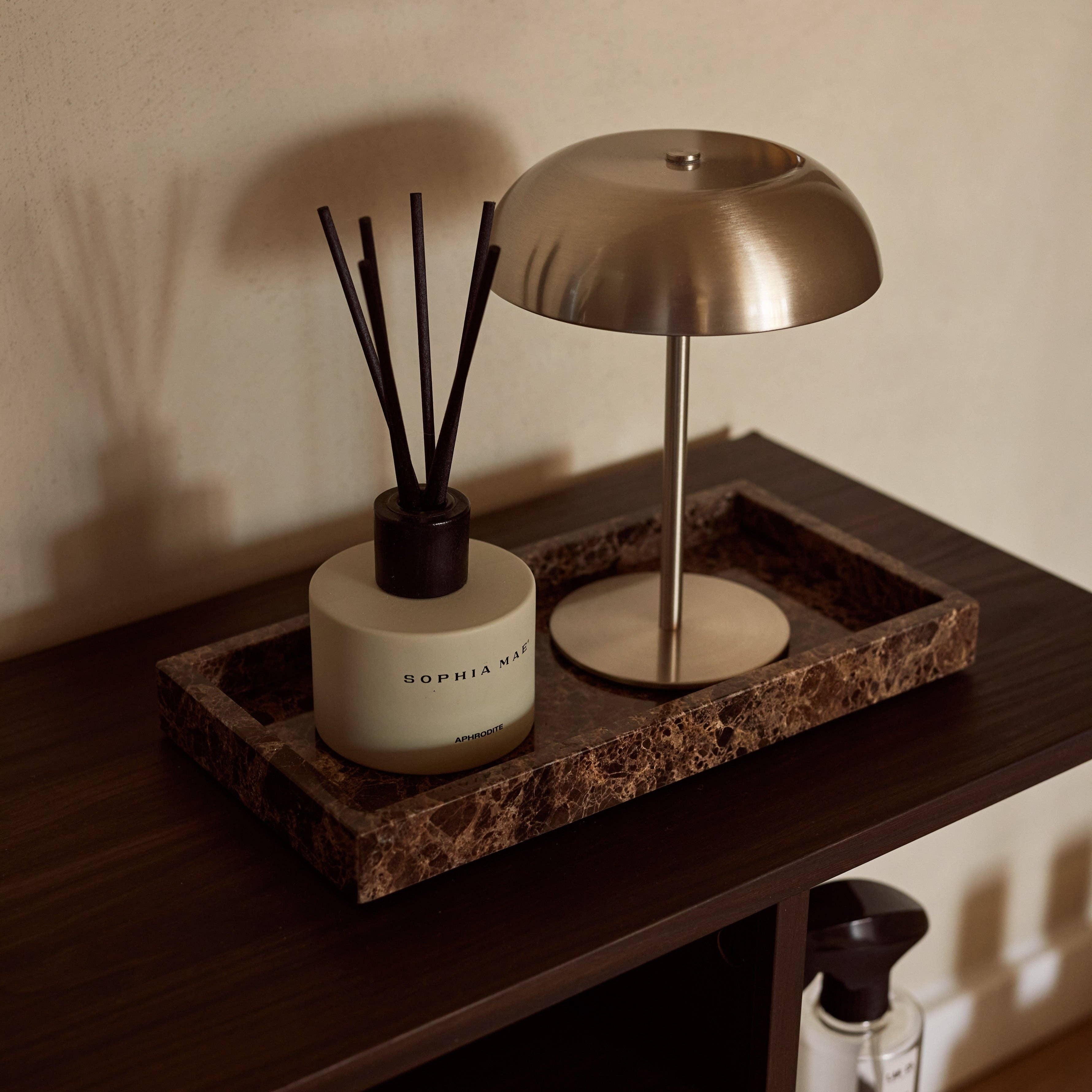 Brown Marble Tray 15x30cm
