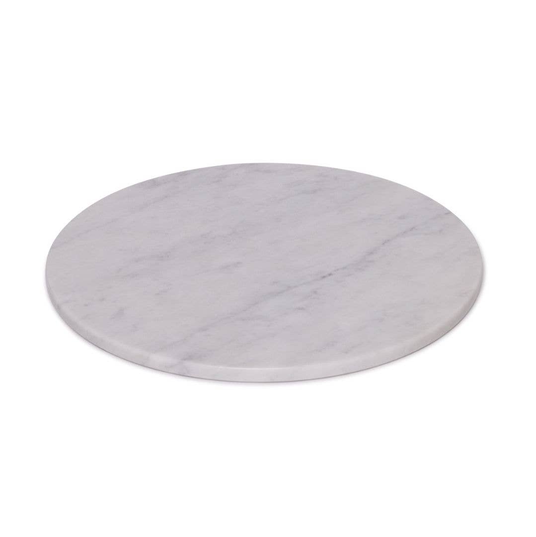 Marble Round White Tray Ø30cm