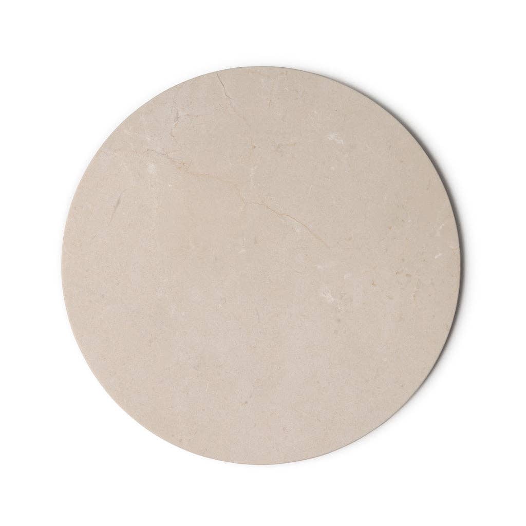 Marble Round Beige Tray Ø30cm