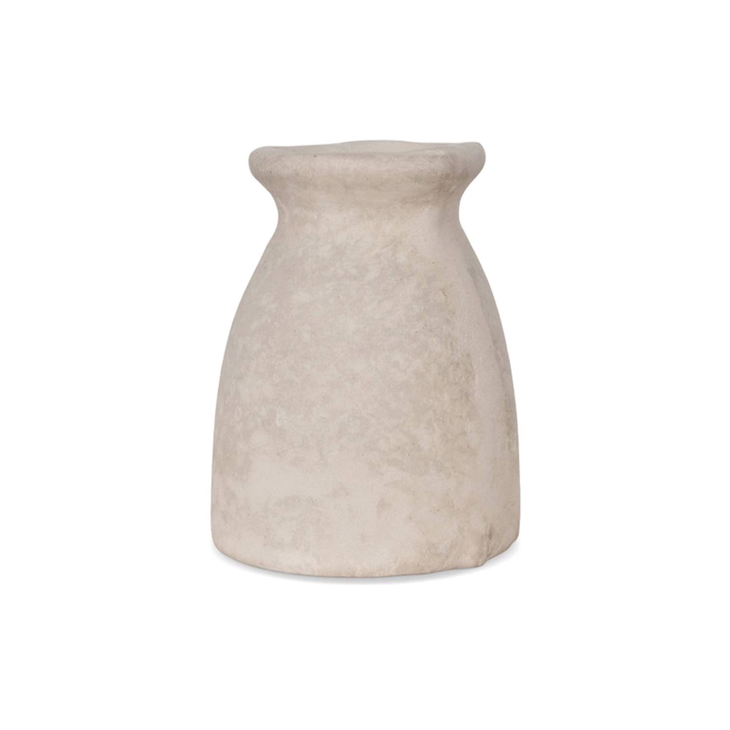 Simple papier-mâché vase pm D9 H11.5cm