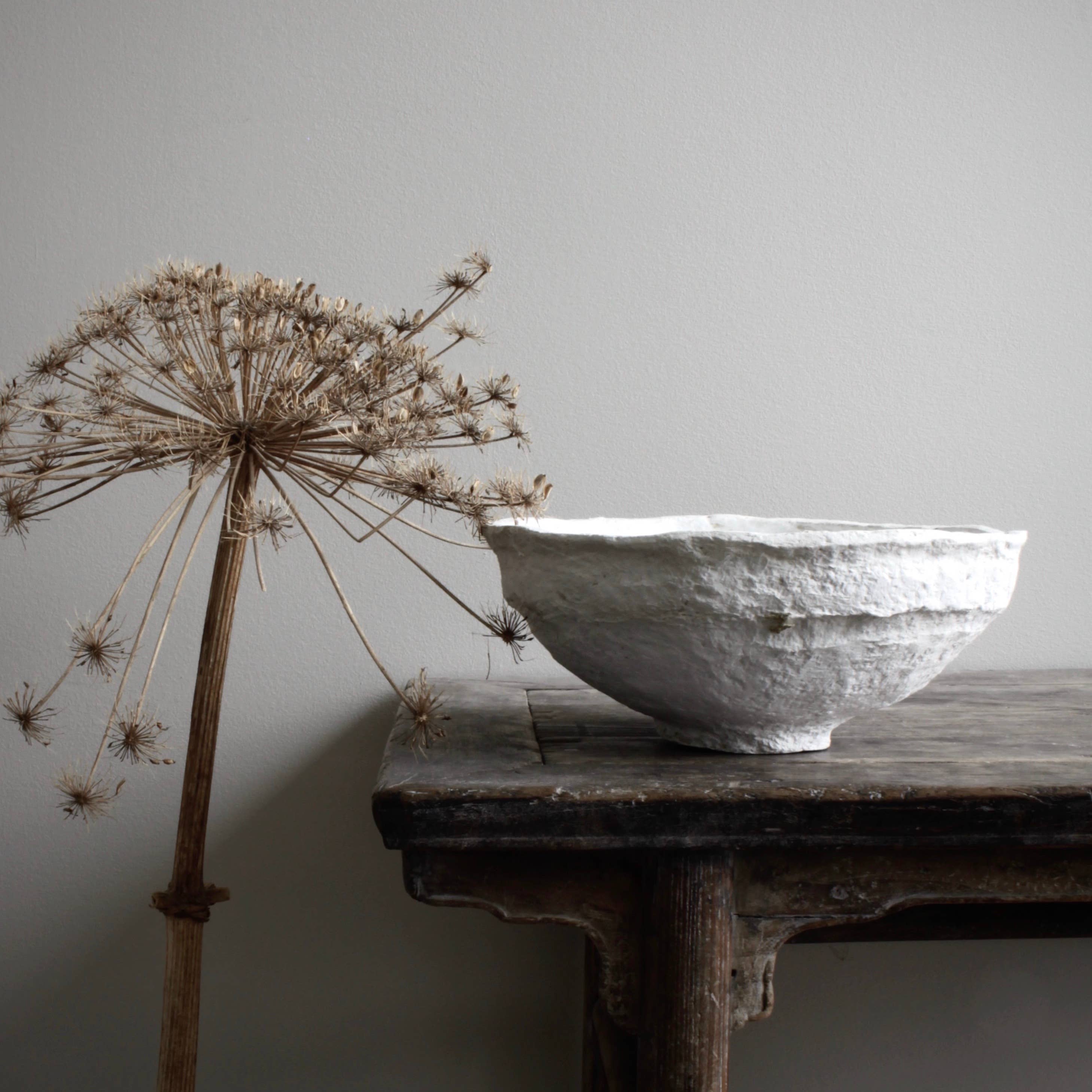 Sustain White Sculptural Large Bowl