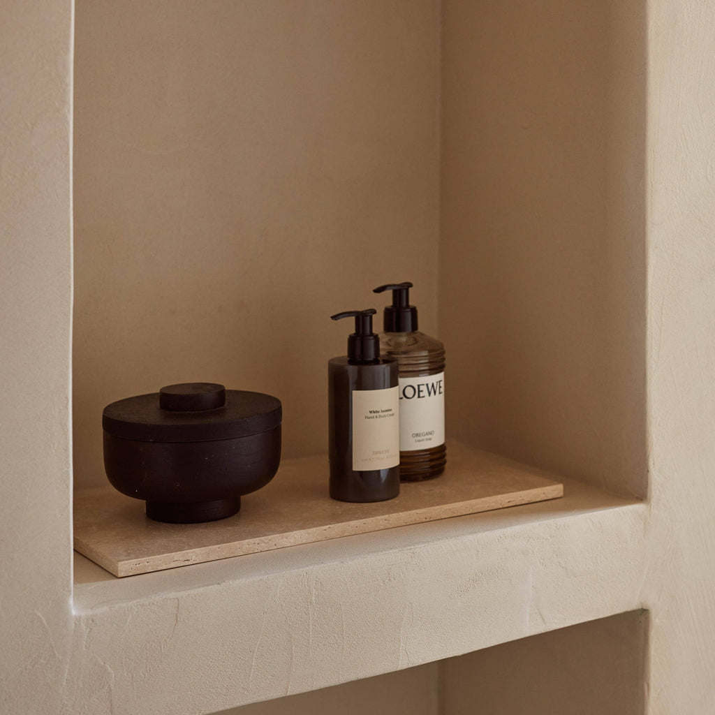 Travertine Rectangle Tray 20x40cm