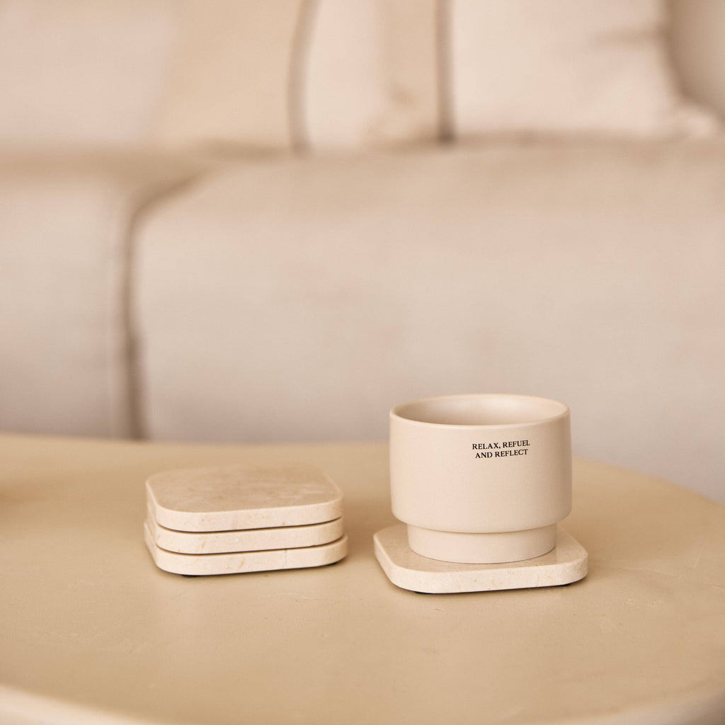 Beige Marble Coasters