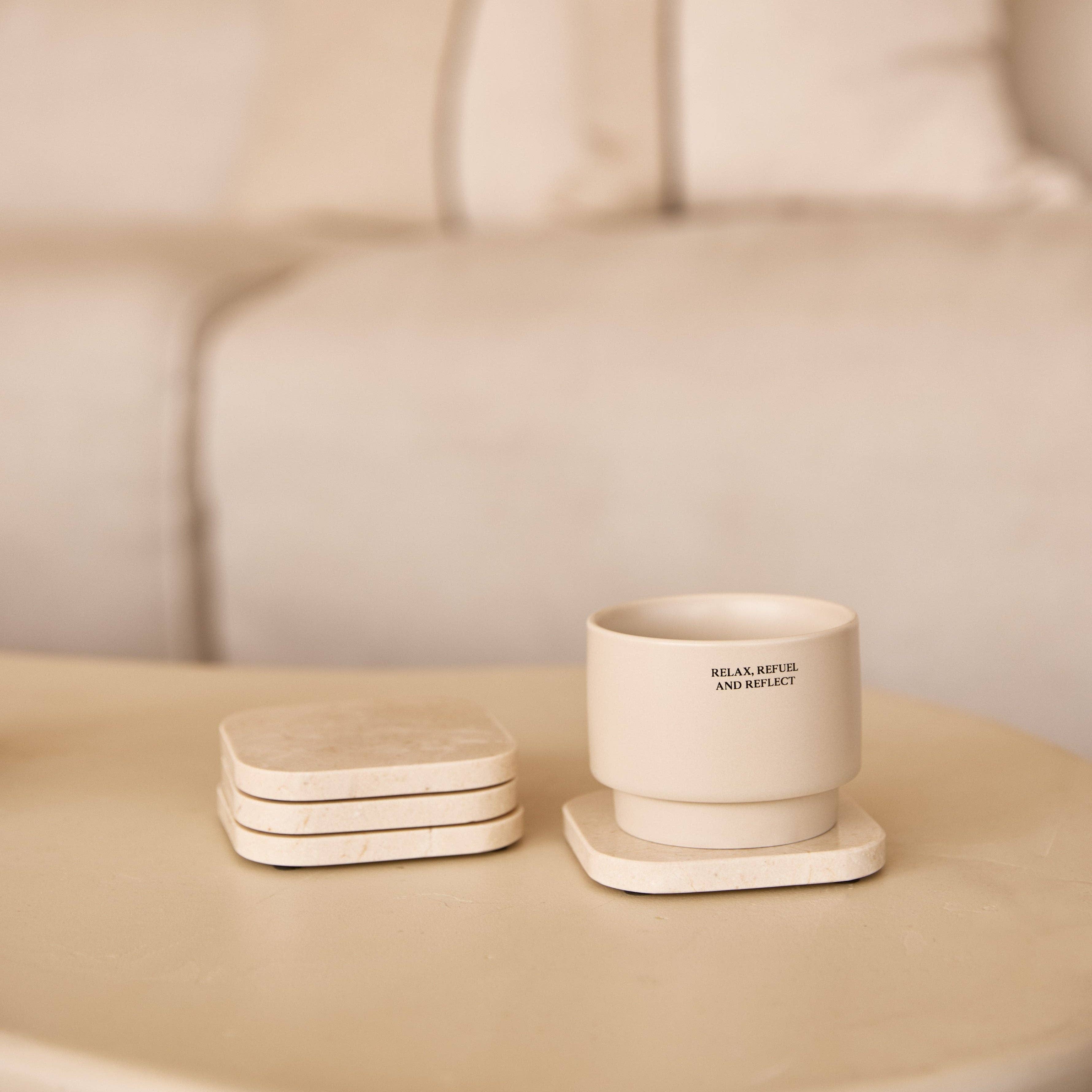 Beige Marble Coasters