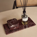 S/4 Red Marble Coasters