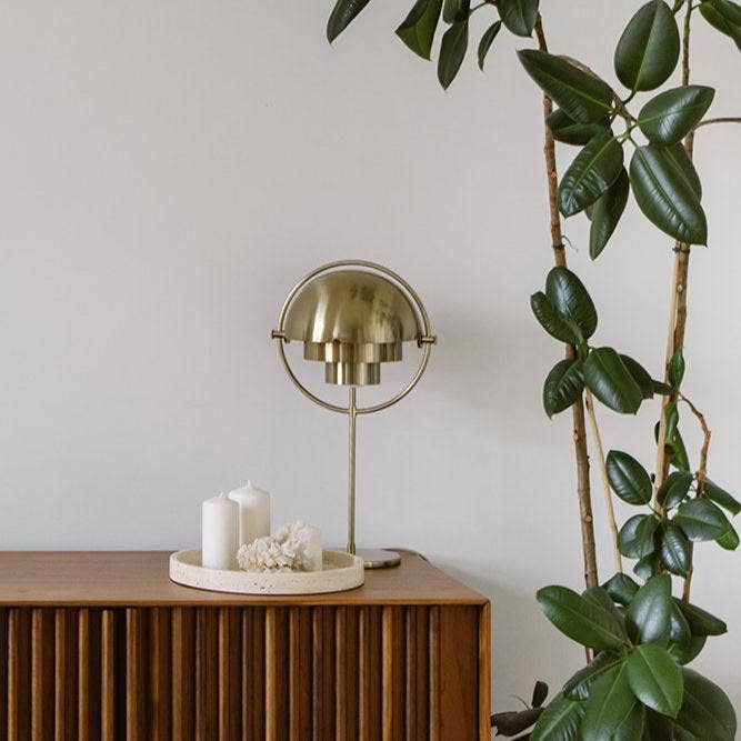Travertine Tray Round w/Edge Ø30cm