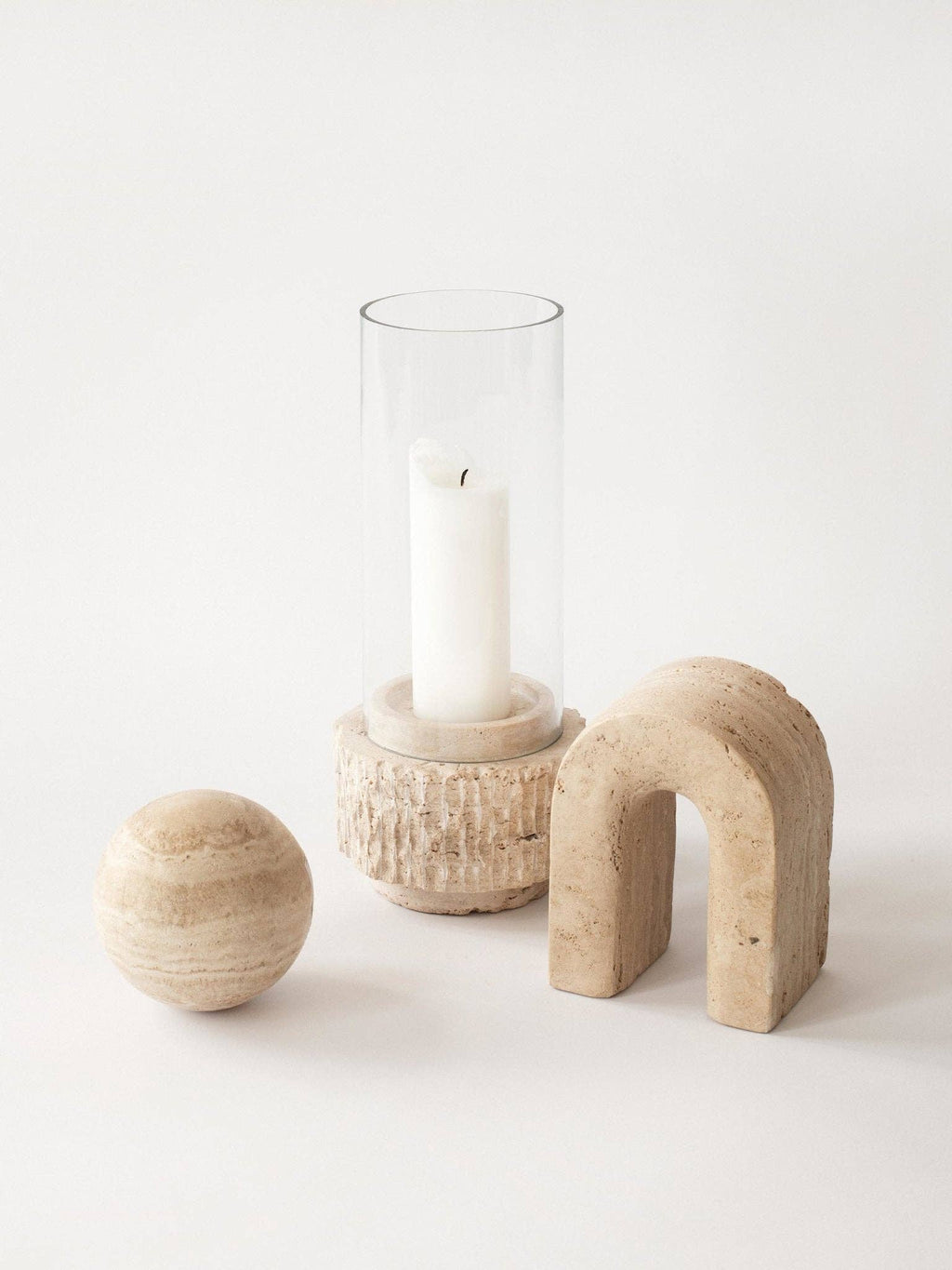 Travertine Bookend