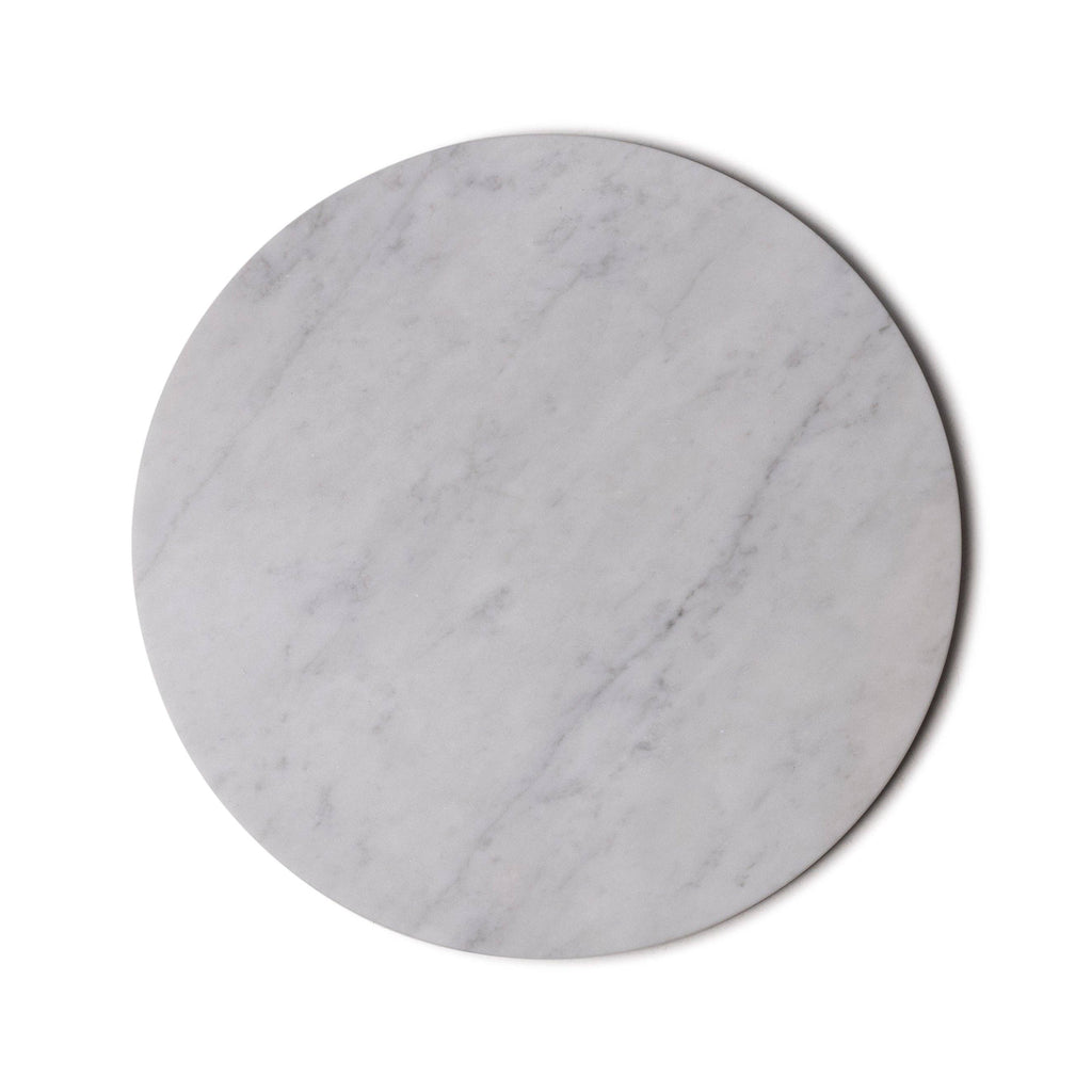 Marble Round White Tray Ø30cm