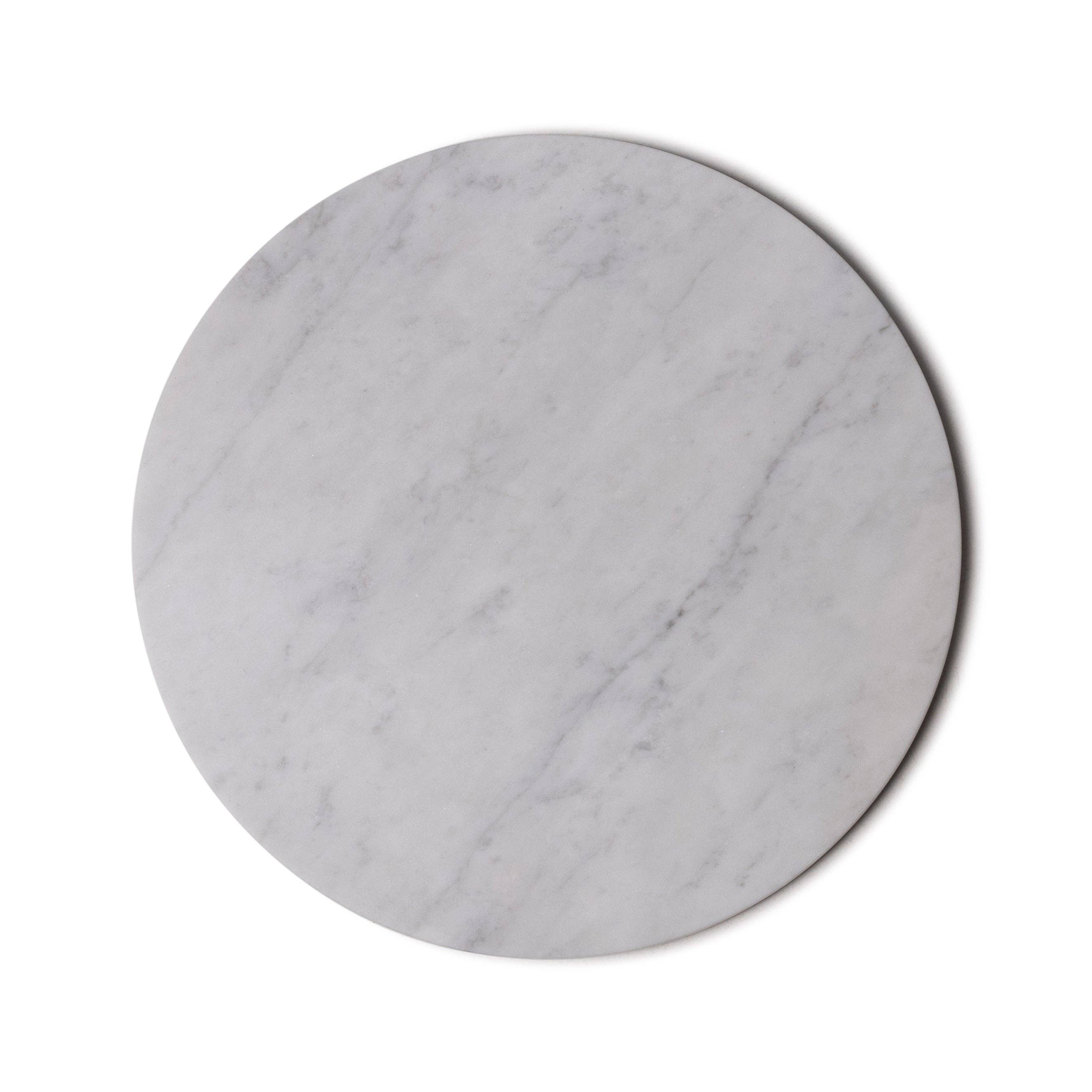 Marble Round White Tray Ø30cm