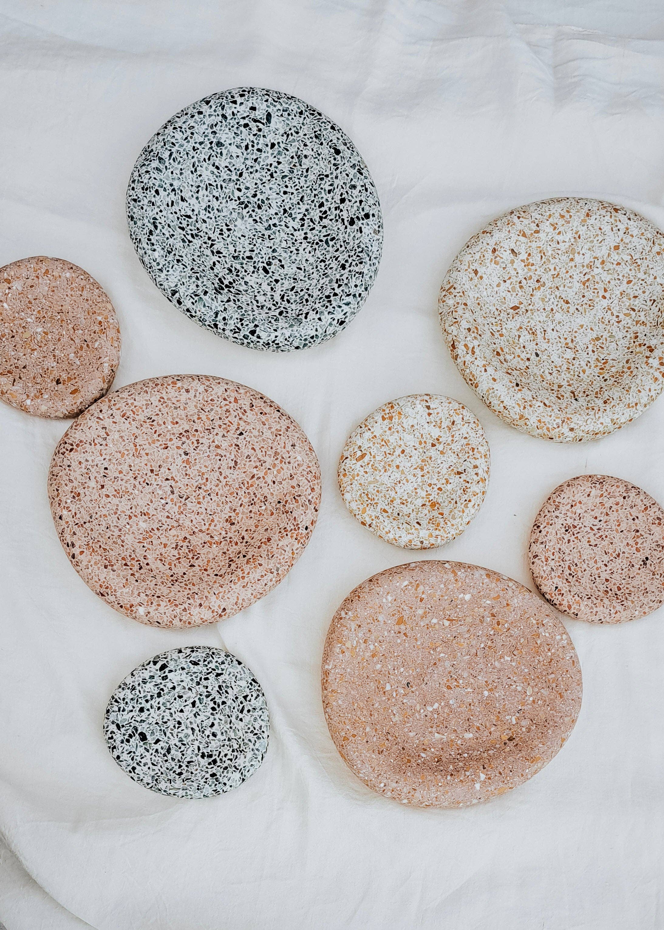 Terrazzo Organic Shaped Tray - Siena Collection
