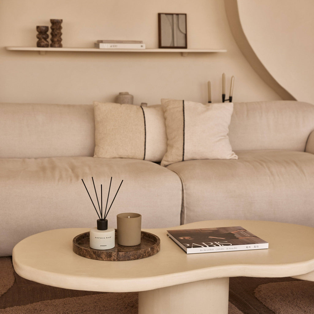 Brown Round Marble Tray Ø30cm