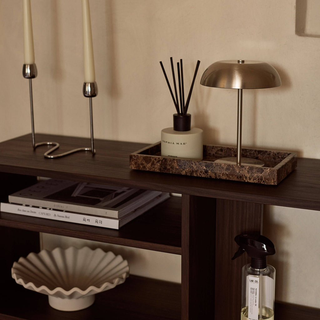 Brown Marble Tray 15x30cm