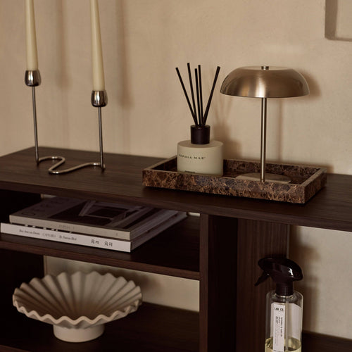 Brown Marble Tray 15x30cm