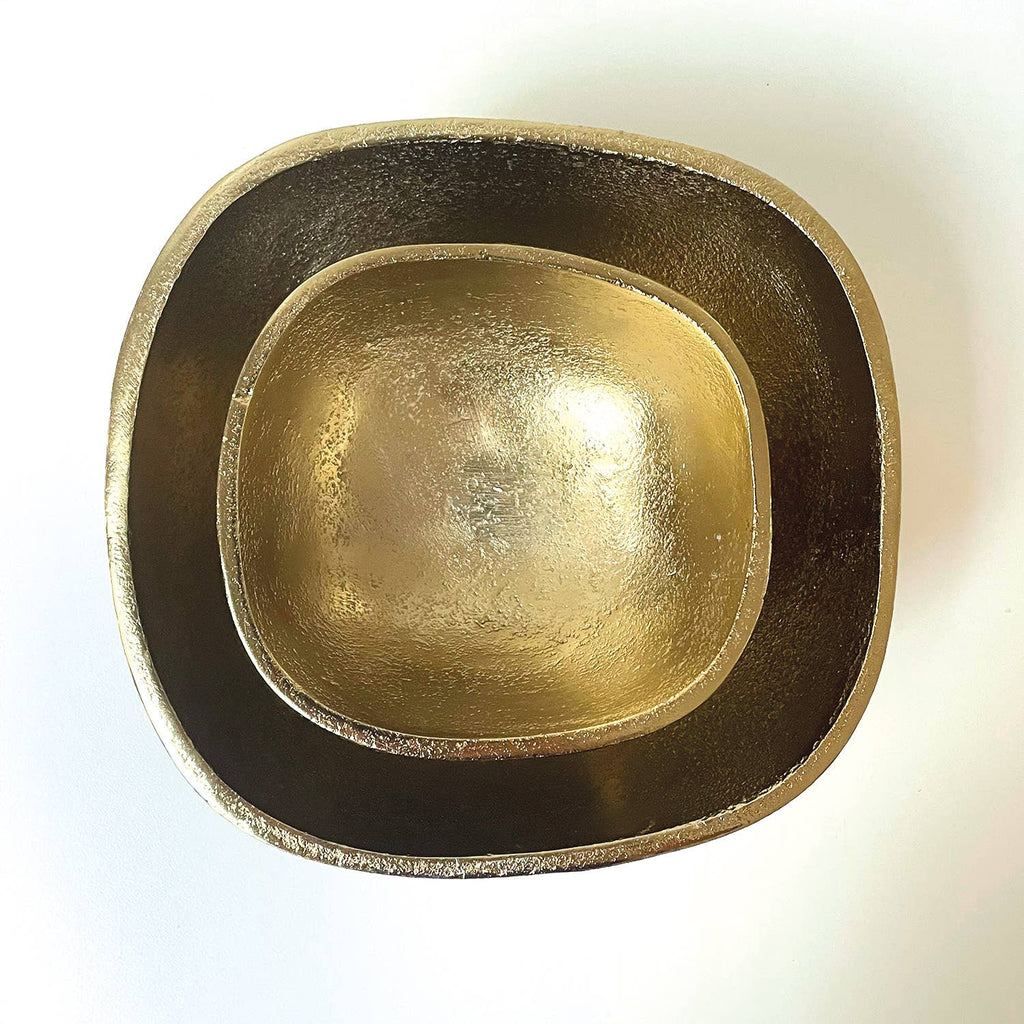 Juliette square pm gold dish L13 P13 H6cm