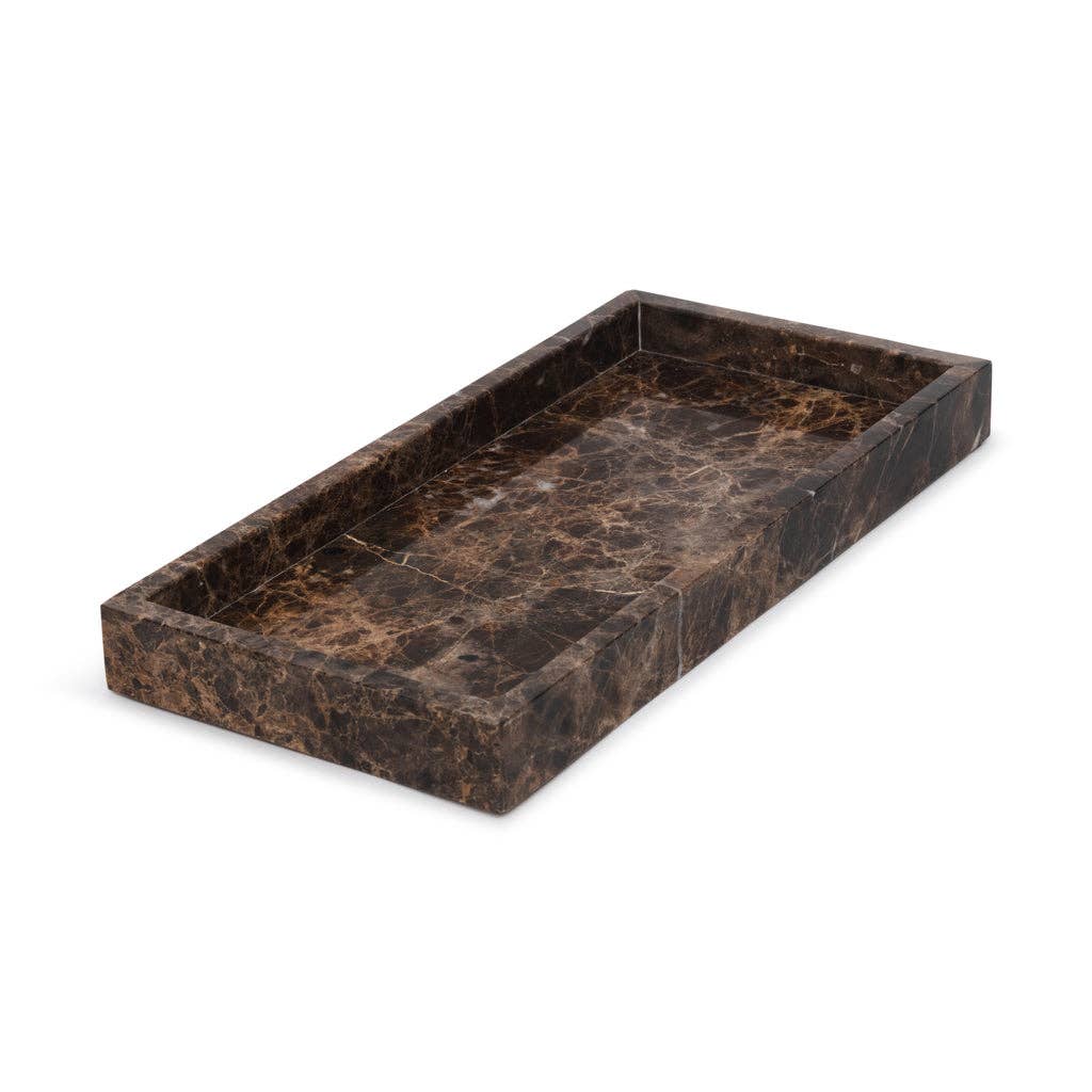 Brown Marble Tray 15x30cm