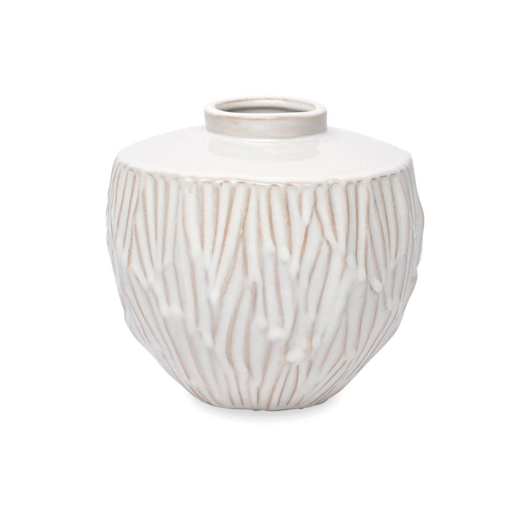 Monica tall white vase D17.3 H16.3cm