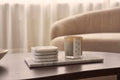 S/4 White Marble Coasters
