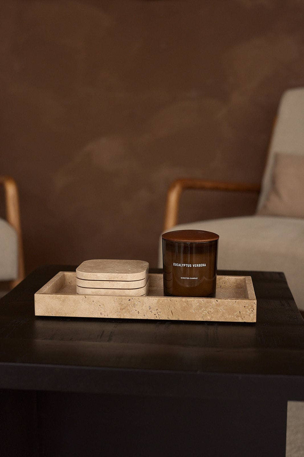 Travertine Rectangle Tray 15x30cm