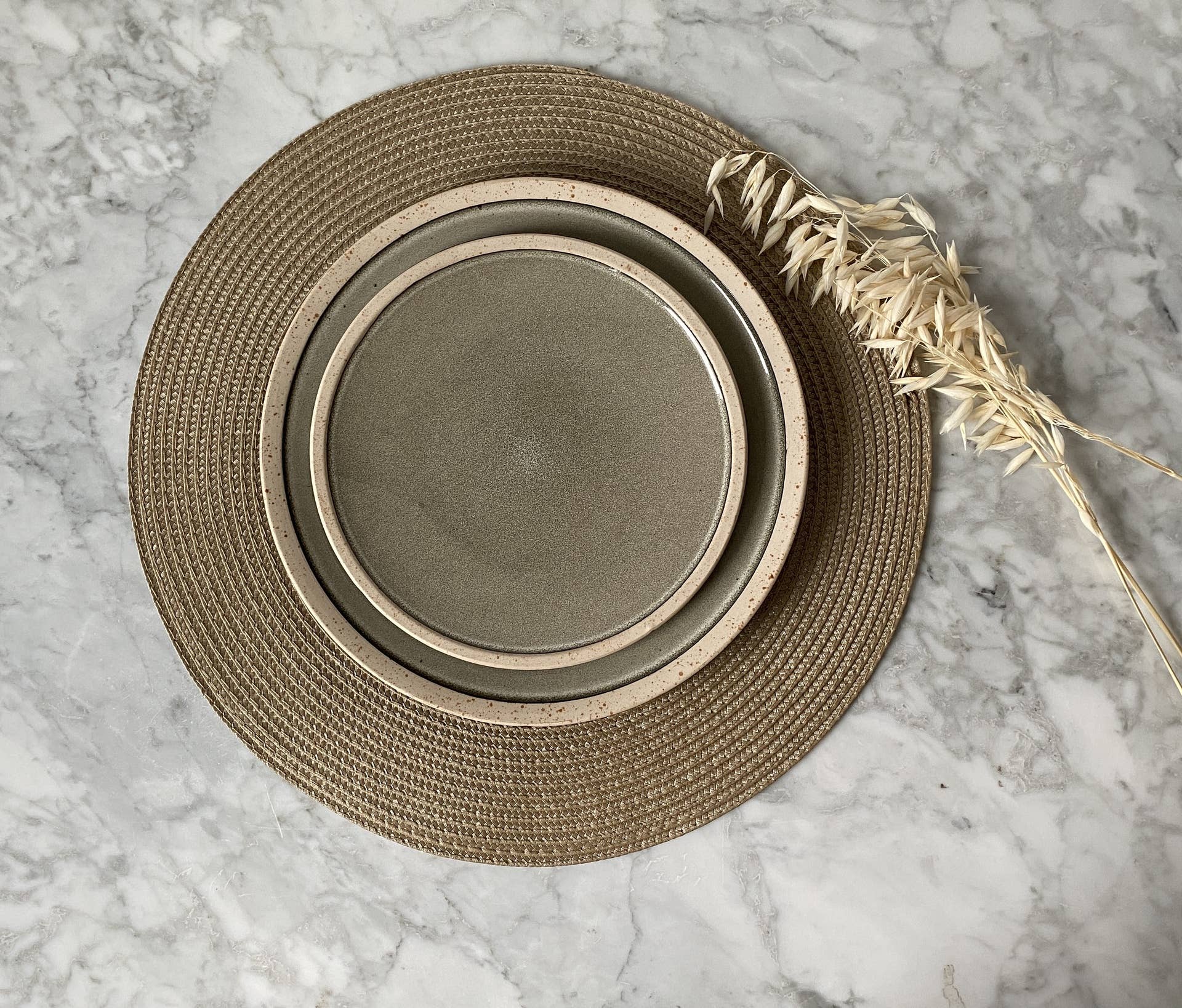 Round Placemat, Natural Tradition, 38cm Diameter
