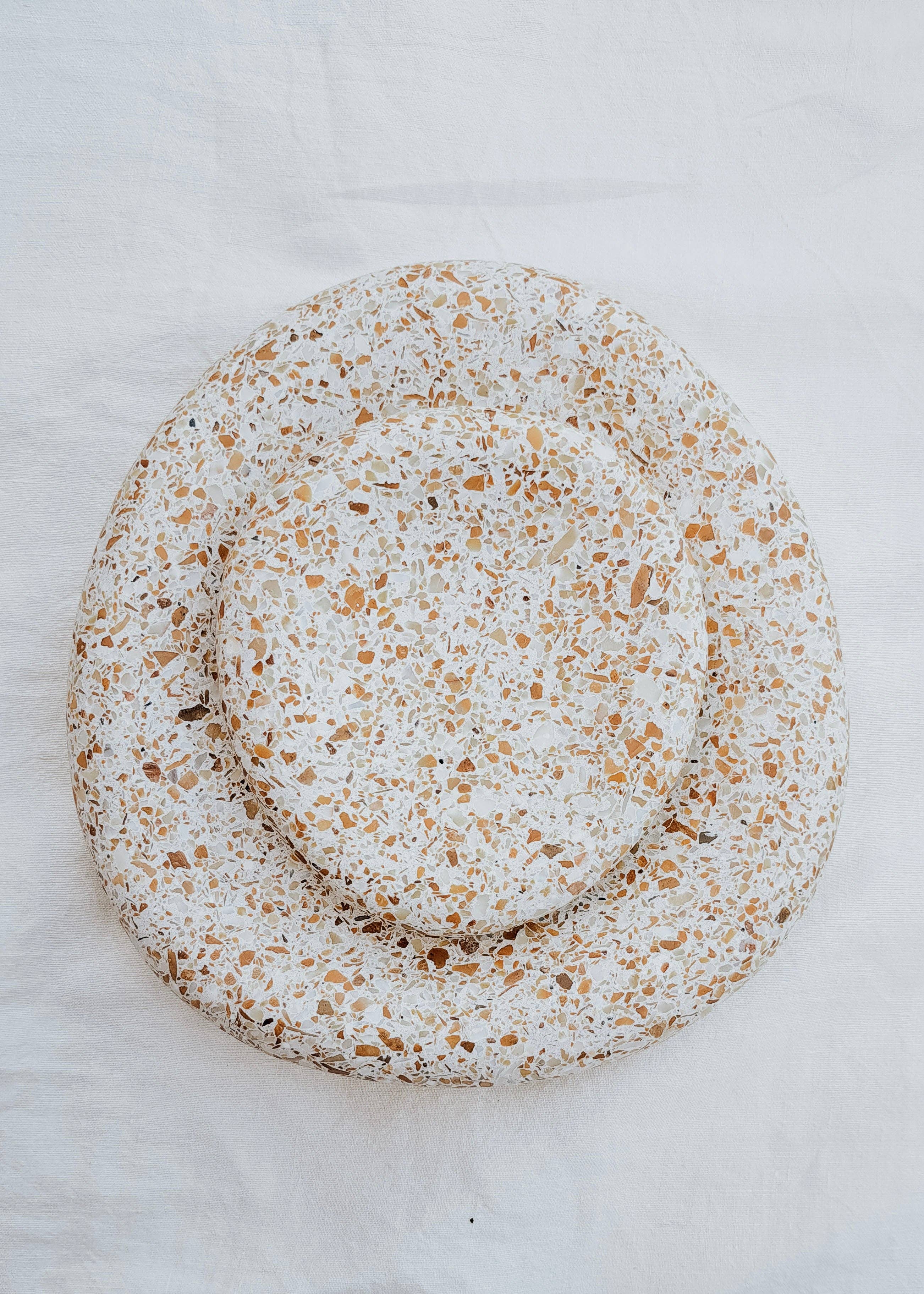 Terrazzo Organic Shaped Tray - Siena Collection