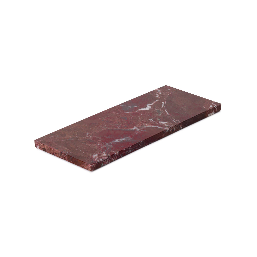 Red Marble Tray Rectangle 10x25cm