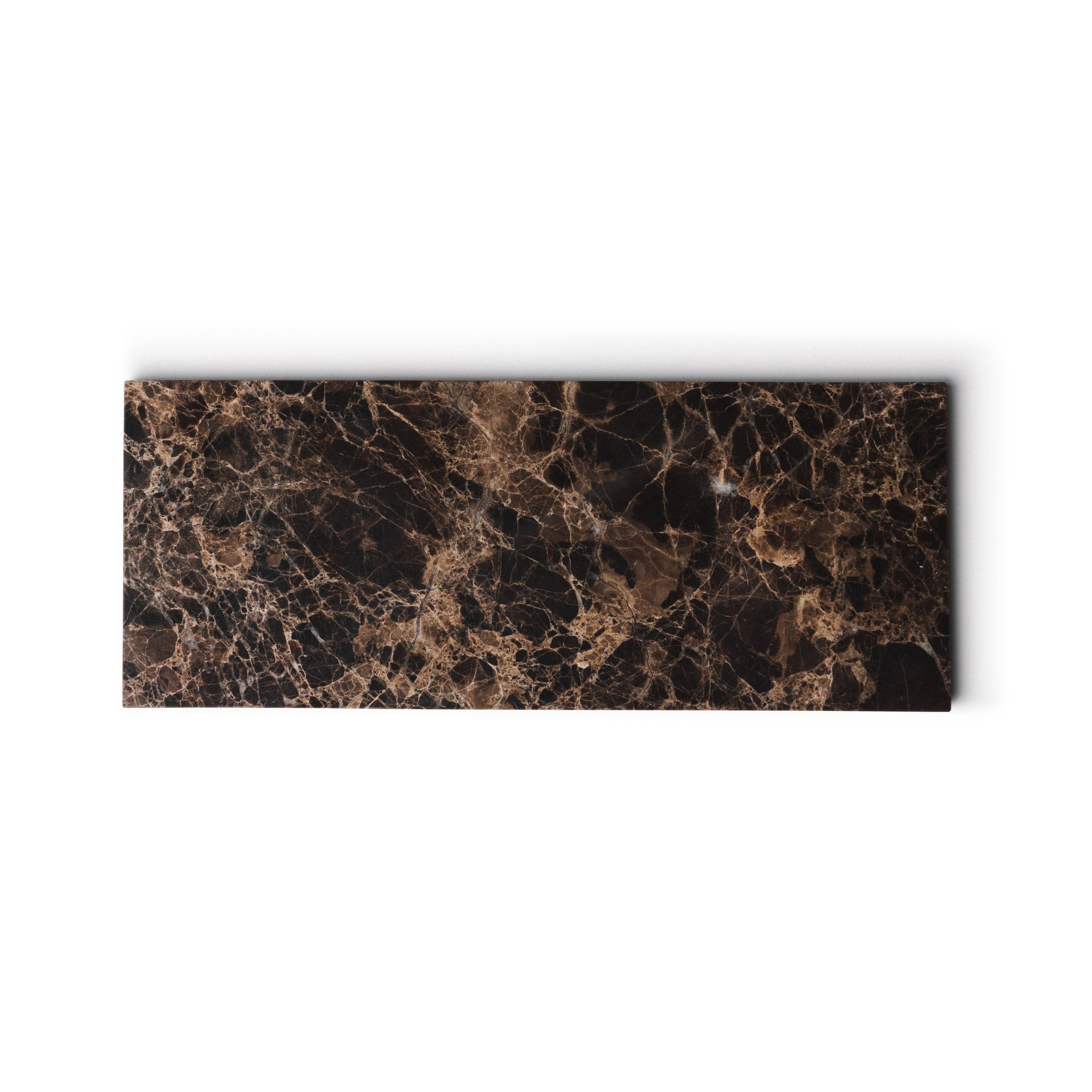 Brown Marble Rectangular Tray