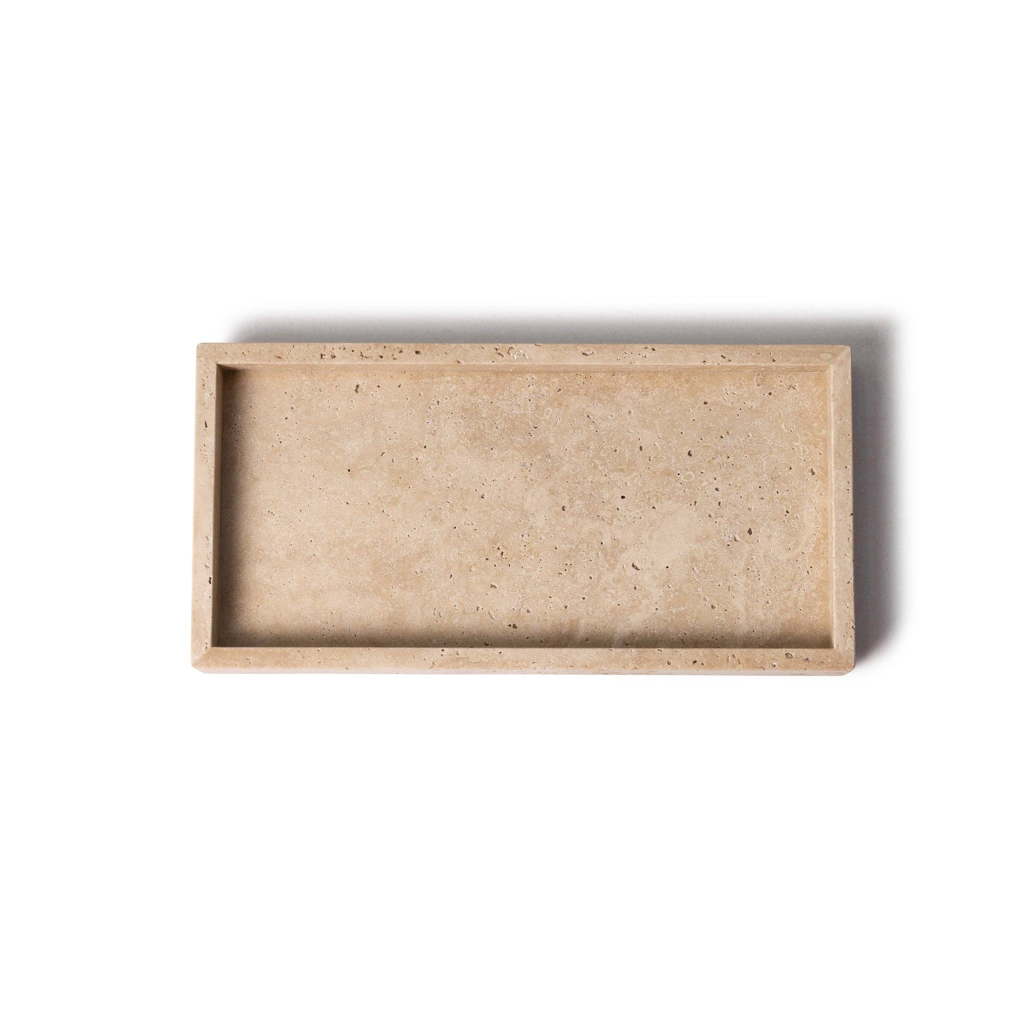 Travertine Rectangle Tray 15x30cm