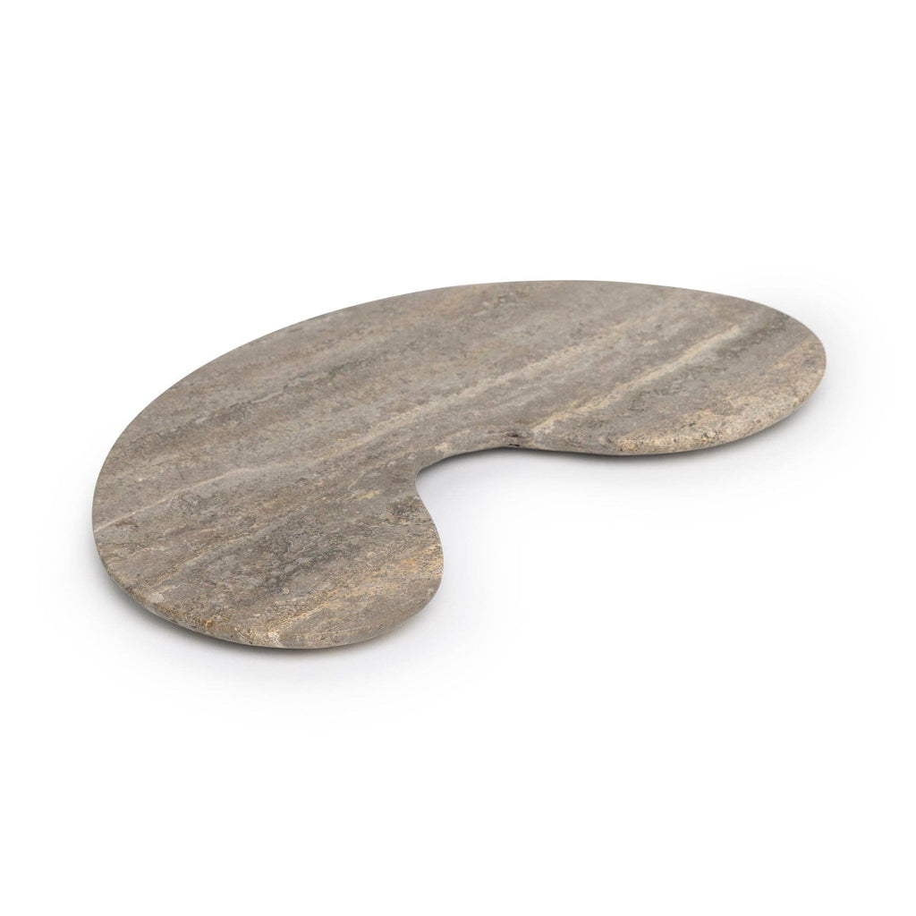 Organic Titanium Travertine Tray