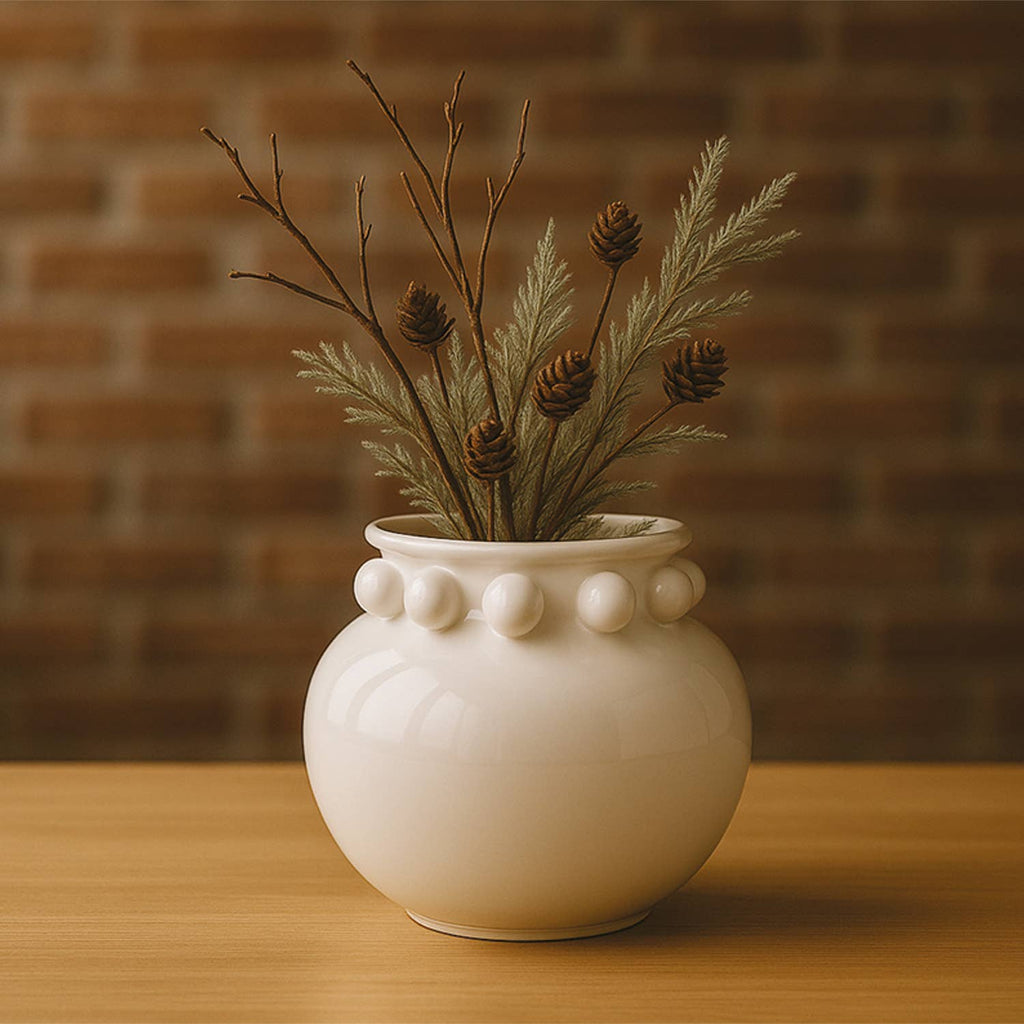White Bouly Vase