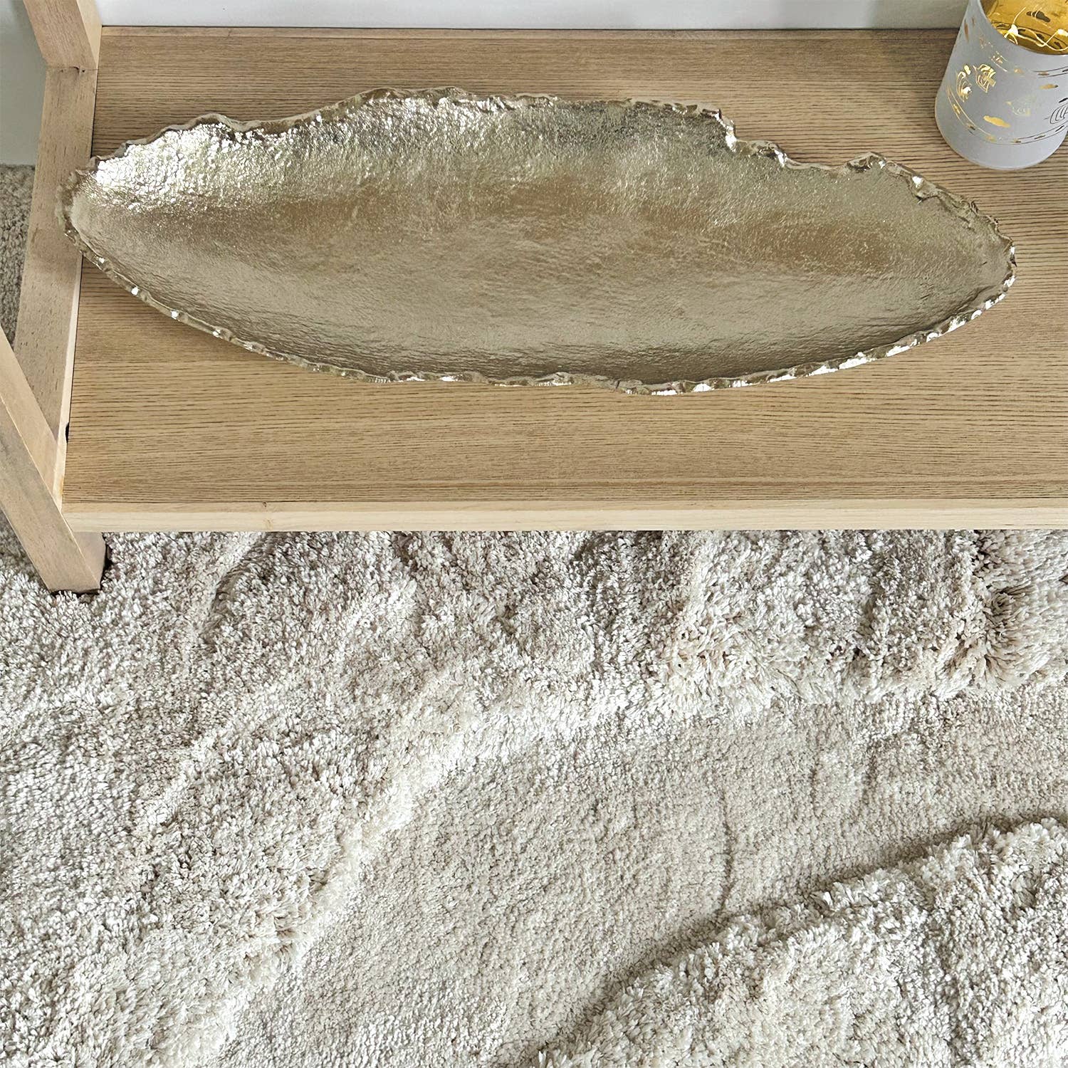 Alice oval gold tray L50 D19 H5cm