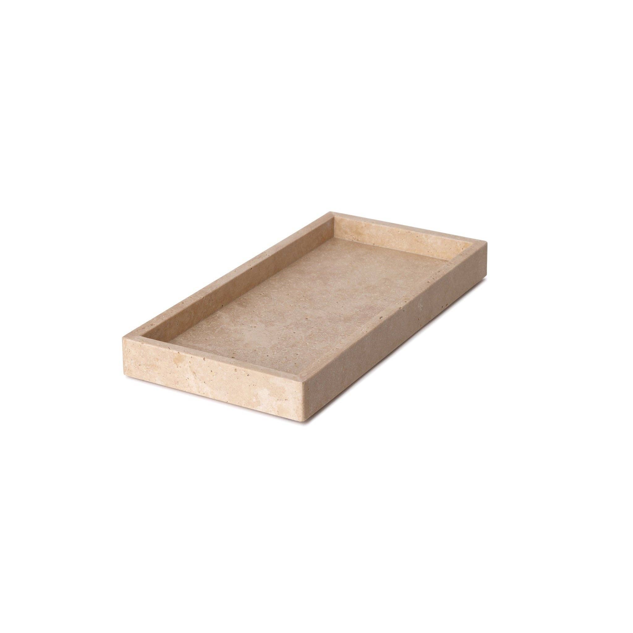 Travertine Rectangle Tray 15x30cm