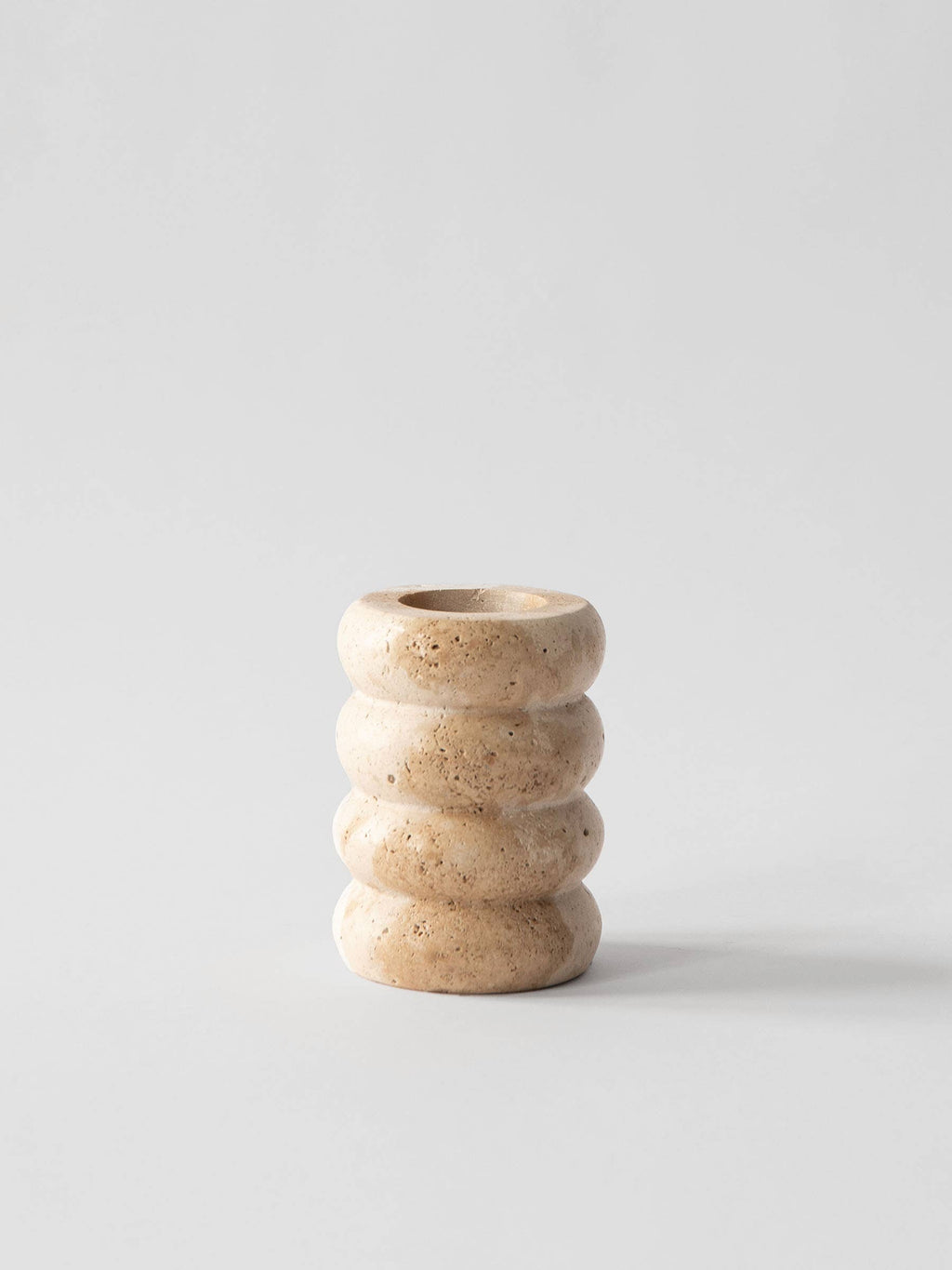 Travertine Candle Holder