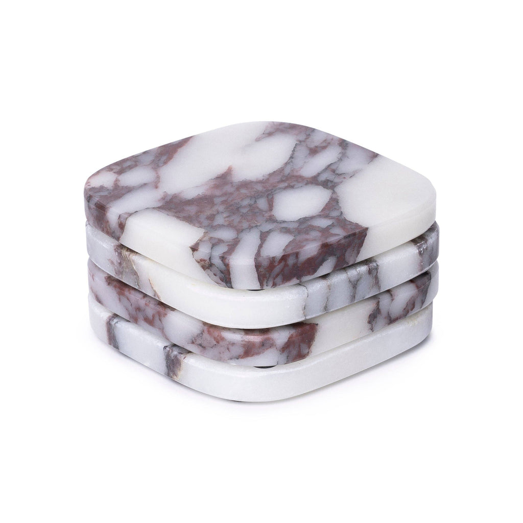 S/4 Organic Calacatta Coasters