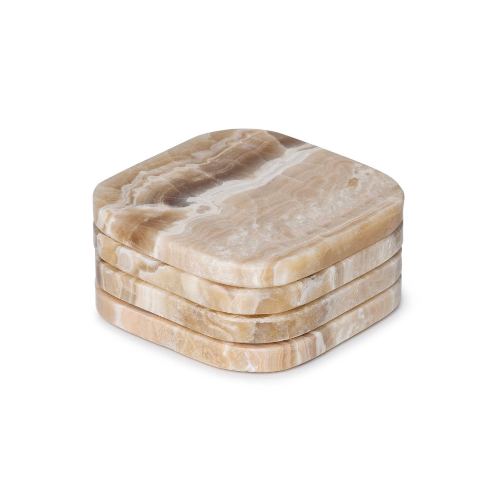 Sandal Onyx Marble Coasters