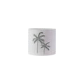 White palm pot cover pm D7.5 H6cm