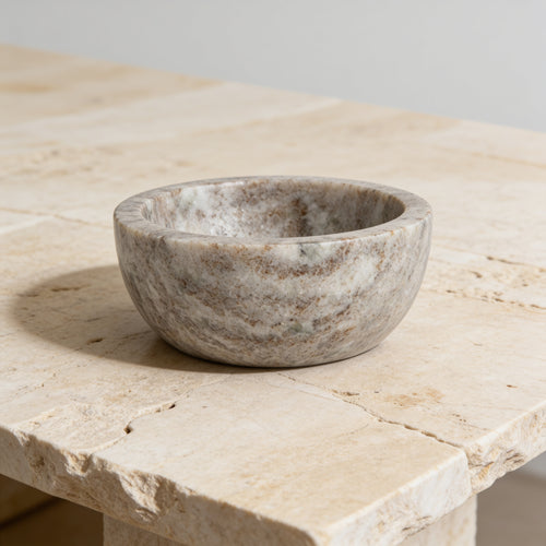Brown Round Marble bowl Ø10cm